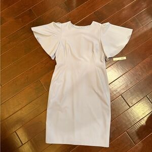 ANTONIO MELANI French Blue Flutter Sleeve Dress